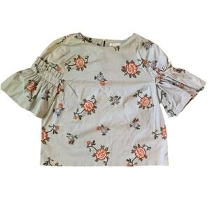 Women's Floral Pleated Shirt